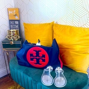 Tory Burch sandals with matching Tory Burch bag